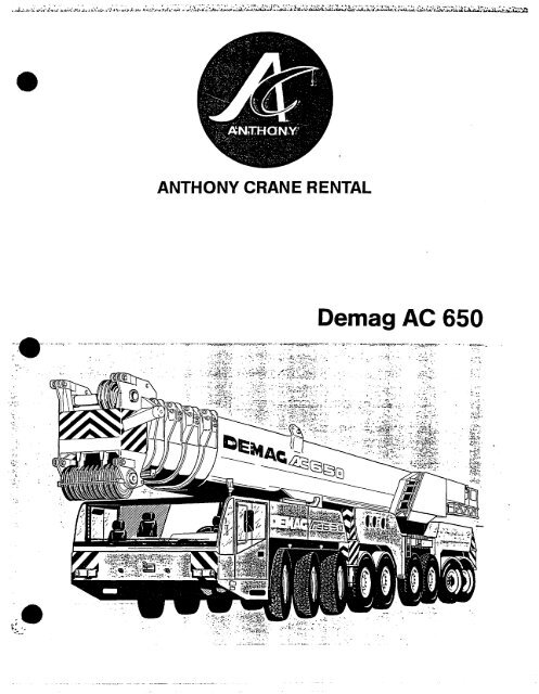 Demag Ac 1600 Load Chart