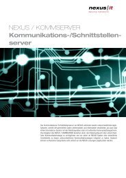 NEXUS / KOMMSERVER Kommunikations-/Schnittstellen- server