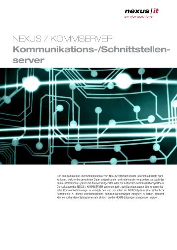 NEXUS / KOMMSERVER Kommunikations-/Schnittstellen- server