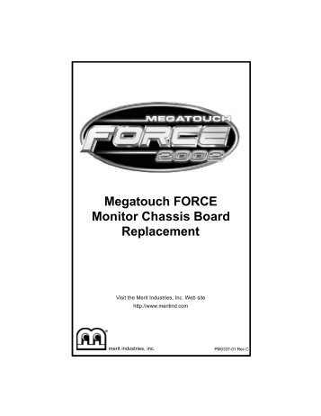 Megatouch FORCE Monitor Chassis Board ... - Megatouch.com