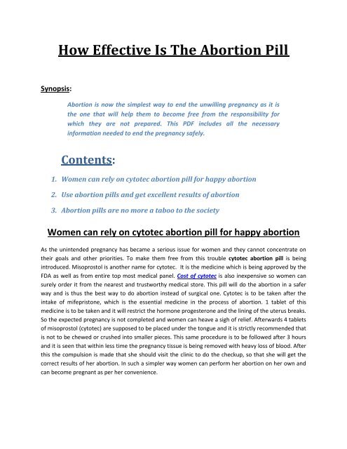 Misoprostol for purchase