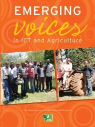 Emerging Voices in ICT and agriculture - CTA Publishing