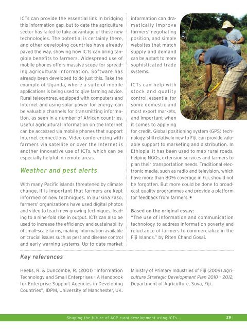 Emerging Voices in ICT and agriculture - CTA Publishing