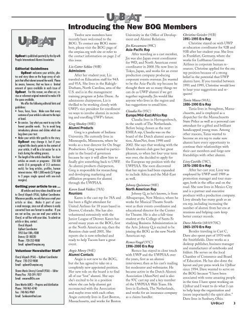 2003 Fall draft - Uwpiaa.org