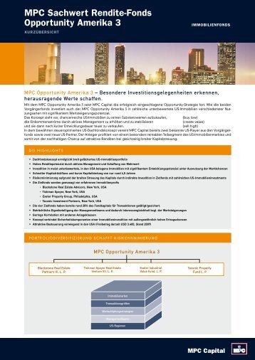 MPC Sachwert Rendite-Fonds Opportunity ... - MPC Capital AG