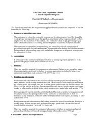 Checklist Of Labor Law Requirements Page 1 East Side Union High ...