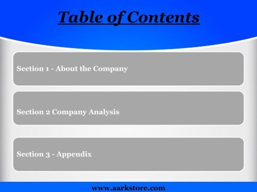 Aarkstore - Oxiteno S.a. Industria E Comercio - Strategic SWOT Analysis Review