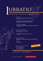 Die Zeitschrift fÃ¼r stud. iur. und junge Juristen - Iurratio