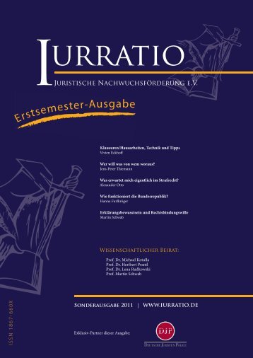 Erstsemester-Ausgabe - Iurratio