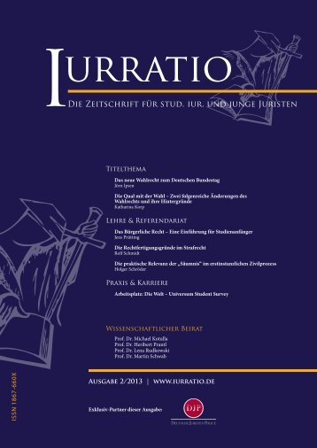 Die Zeitschrift fÃ¼r stud. iur. und junge Juristen Die Zeitschrift ... - Iurratio