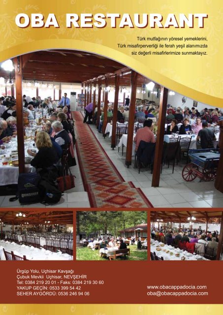 oba restaurant - Antalya Rehberler OdasÄ±