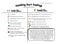 Handling Hurt Feelings