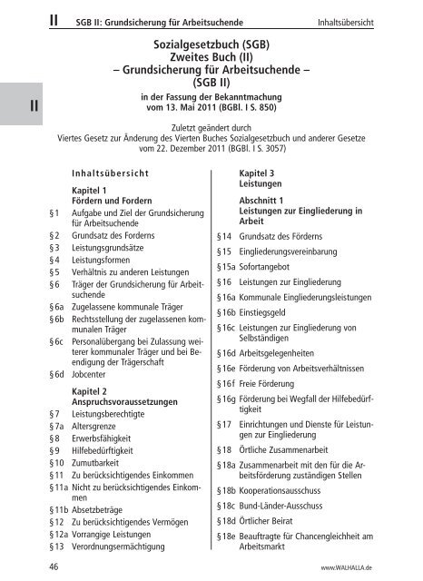 Das gesamte Sozialgesetzbuch SGB I bis SGB XII - Walhalla ...