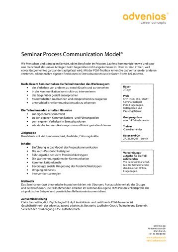 Seminar Process Communication Model-def 2 - advenias