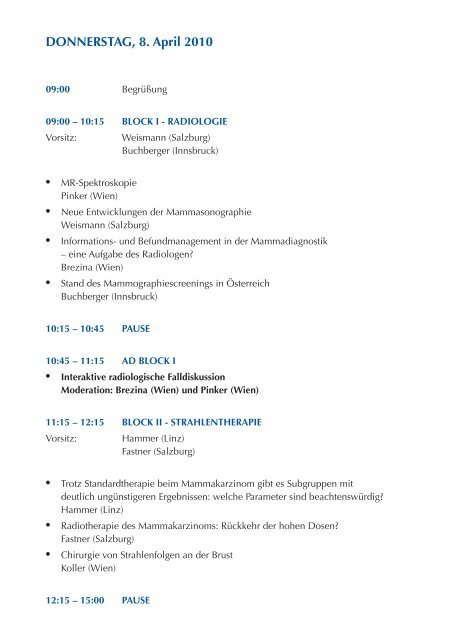 13. Alpiner Workshop.pdf - Ãsterreichische Gesellschaft fÃ¼r Senologie