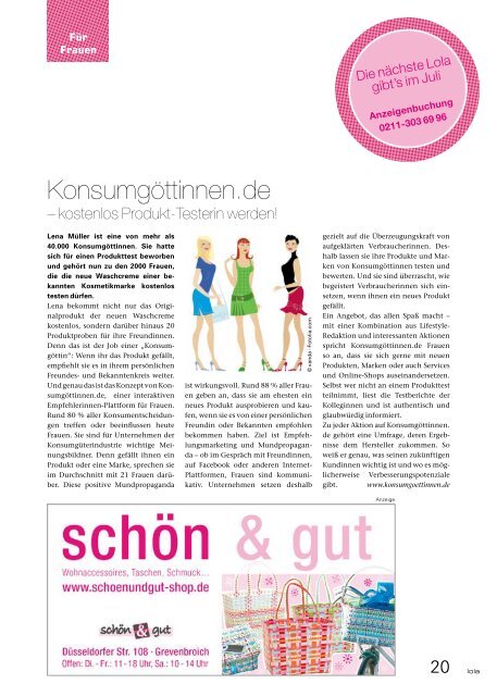 2011-05 - lola - Das Magazin für Düsseldorf