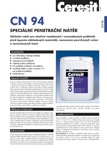 TechnickÃ½ list - Ceresit