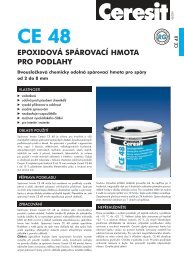 Ceresit CE 48 EpoxidovÃ¡ spÃ¡rovacÃ­ hmota pro podlahy
