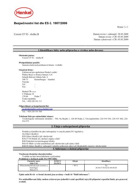 Ceresit CF92 - sloÅ¾ka B