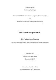 Hat Freud nur geträumt? - Institut für Psychologie und ...