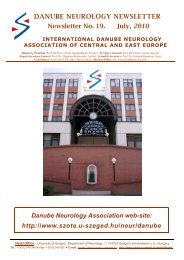 DANUBE NEUROLOGY NEWSLETTER