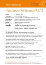 Hausturnier Reitfreunde 9.9.'12 - Reitfreunde an der Bille