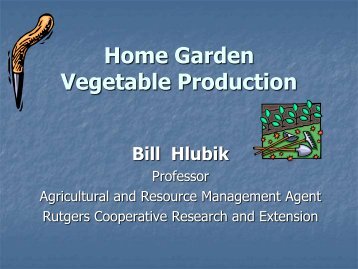 Vegetable Production - Mgmcnj.org