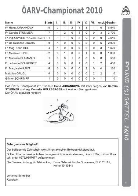 Donaupokal 2010 - beim ÖARV