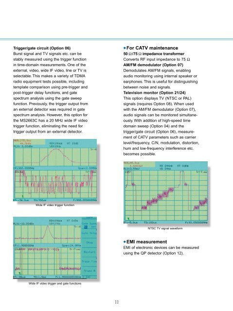 Anritsu MS2663C Spectrum Analyzer Data Sheet - Mr Test Equipment