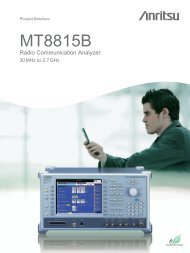 Anritsu MT8815B Datasheet - TekNet Electronics