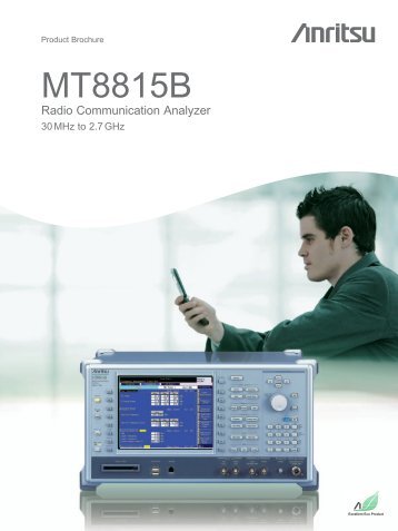 Anritsu MT8815B Datasheet - TekNet Electronics