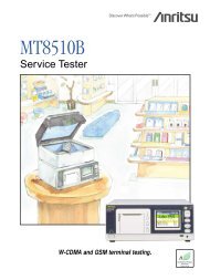 Anritsu MT8510B: Mobile Phone Service Tester - elsinco