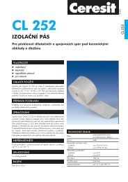TechnickÃ½ list â Ceresit CL 252 IzolaÄnÃ­ pÃ¡s