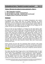 GKW12 - Wie kann ich andere fÃ¼r Jesus gewinnen Teil 2 ... - FEG Visp