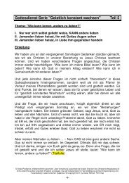 GKW5 - Wie kann ich lernen, andere zu lieben - FEG Visp