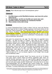 LiA Teil 6 - Wenn Beziehungen durch Schwierigkeiten ... - FEG Visp