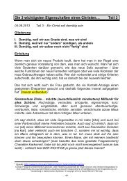 Die 3 wichtigsten Eigenschaften eines Christenâ¦ Teil 3 - FEG Visp
