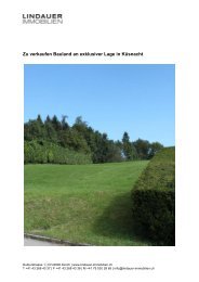 Zu verkaufen Bauland an exklusiver Lage in Küsnacht - Lindauer ...