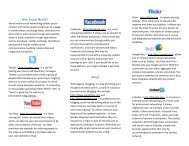 Why Social Media? Blogs - DASNR Technology Services and Support