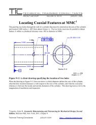 Locating Coaxial Features at MMC - Technical Training Consultants