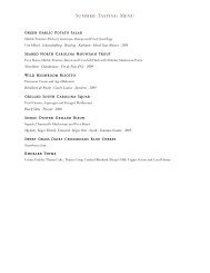 Summer Tasting Menu - Blackberry Farm