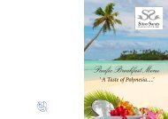 Pacific Breakfast Menu - Muri Beach Club Hotel