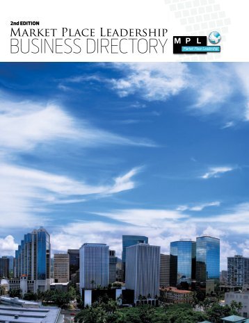 Market Place Leadership BUSINESS DIRECTORY - New Hope Oahu