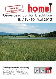 Gewerbeschau Hombi 2015 - Offizielle Festbroschüre