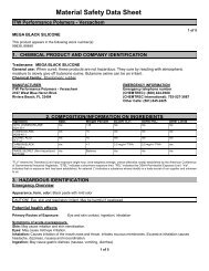 Material Safety Data Sheet