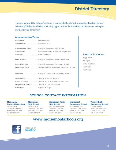 Annual Report 2011-2012 - Mariemont City Schools