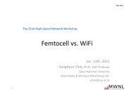 Femtocell vs. Wifi