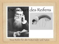 Neue Reifen für alte Motorräder und Autos - Oldtimer Werkstatt