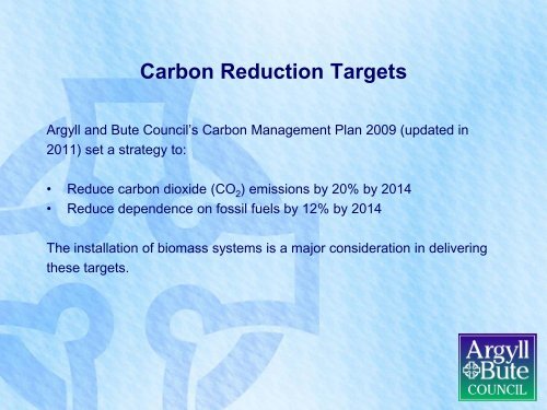 Biomass Implementation Plans Argyll & Bute Council - Wood Energy ...