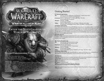 Enter the Next Chapter to World of Warcraft®! - Blizzard Entertainment